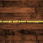 Ai energy and water consumption