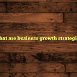 what are business growth strategies