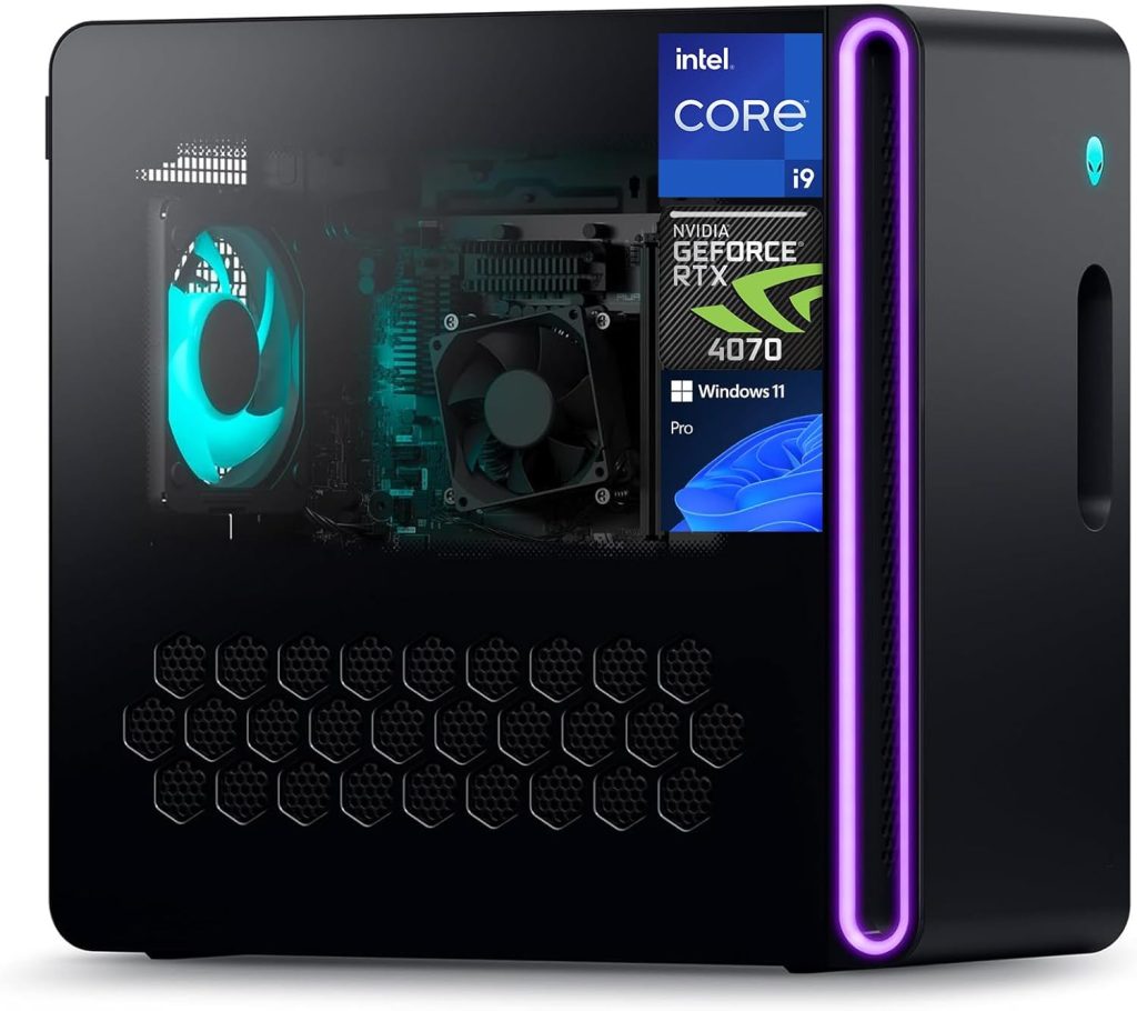 Alienware Aurora R16 Gaming Desktop 2024, Intel 24 Core i9-13900F up to 5.6GHz, NVIDIA GeForce RTX 4070 Graphics, 32GB DDR5 RAM, 1TB SSD, 1TB HDD, Wi-Fi 6E
